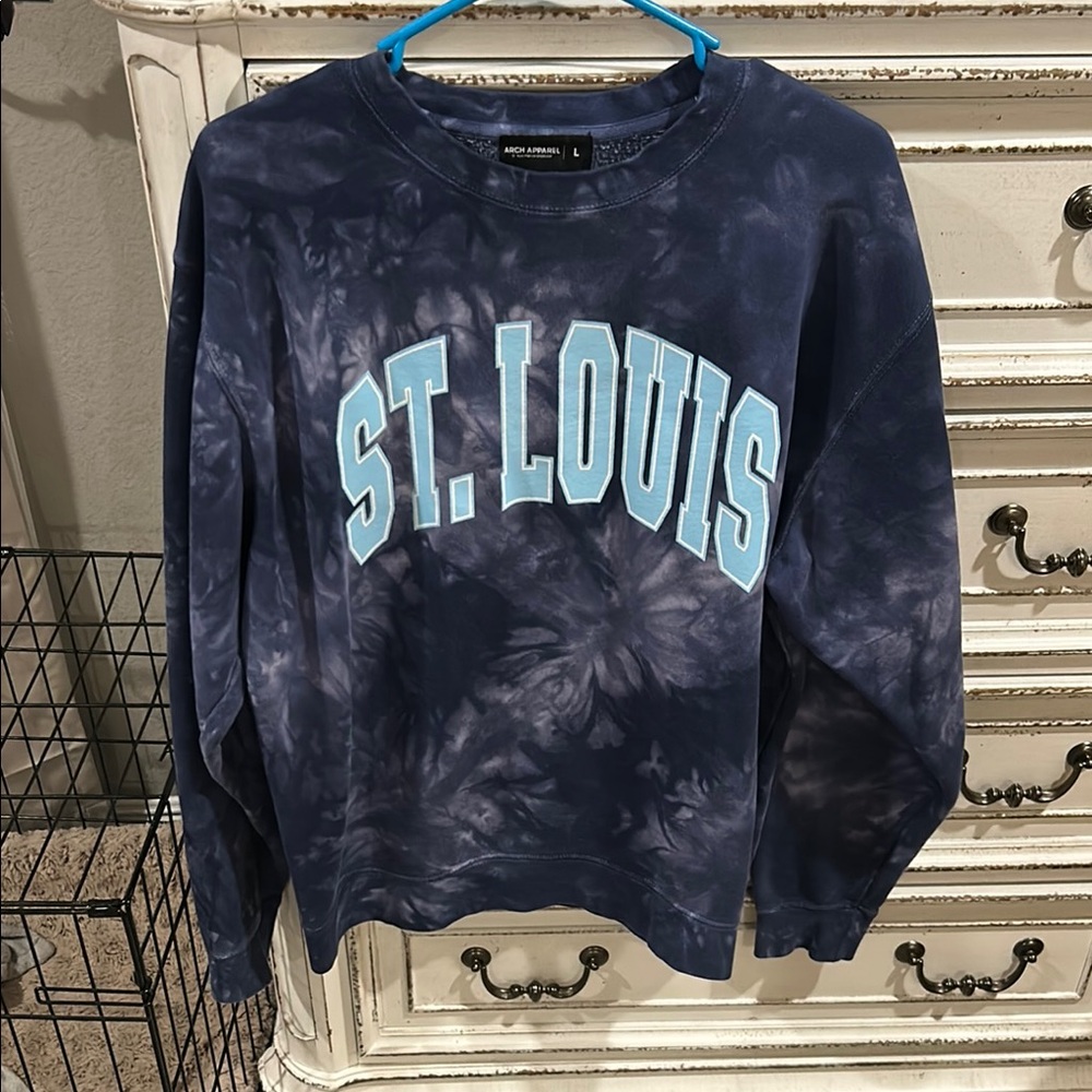 St. Louis Tie-Dye Sweatshirt Sz large unisex